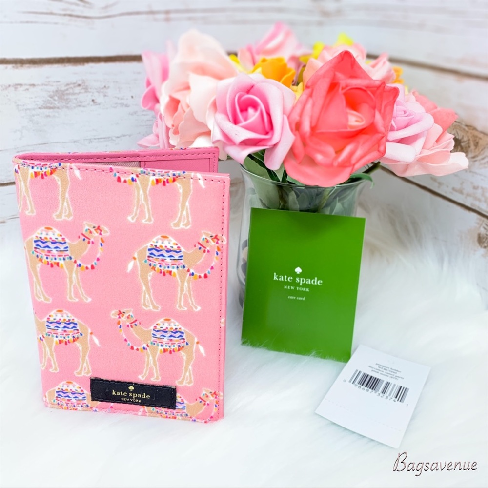 Kate spade camel passport daycation pink multi - Picture 1 of 6